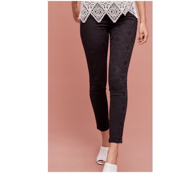 Anthropologie Denim - Anthropologie Pilcro Serif Mid-rise Jacquard Jeans